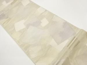 紗 色紙散らし模様織出し袋帯